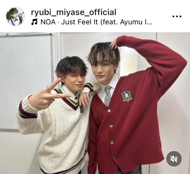 ※画像は宮世琉弥Instagram (ryubi_miyase_official)より