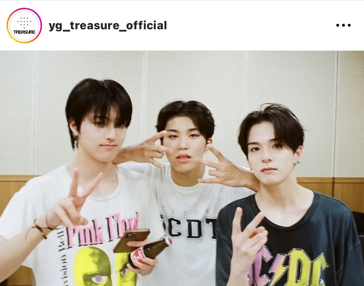 ※TREASURE公式Instagram(yg_treasure_official)より