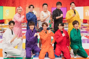 <それスノ>Snow Man目黒蓮、ゲストなかやまきんに君に感動「ずっと会いたかった!」 クイズ&飴取りゲームに挑戦