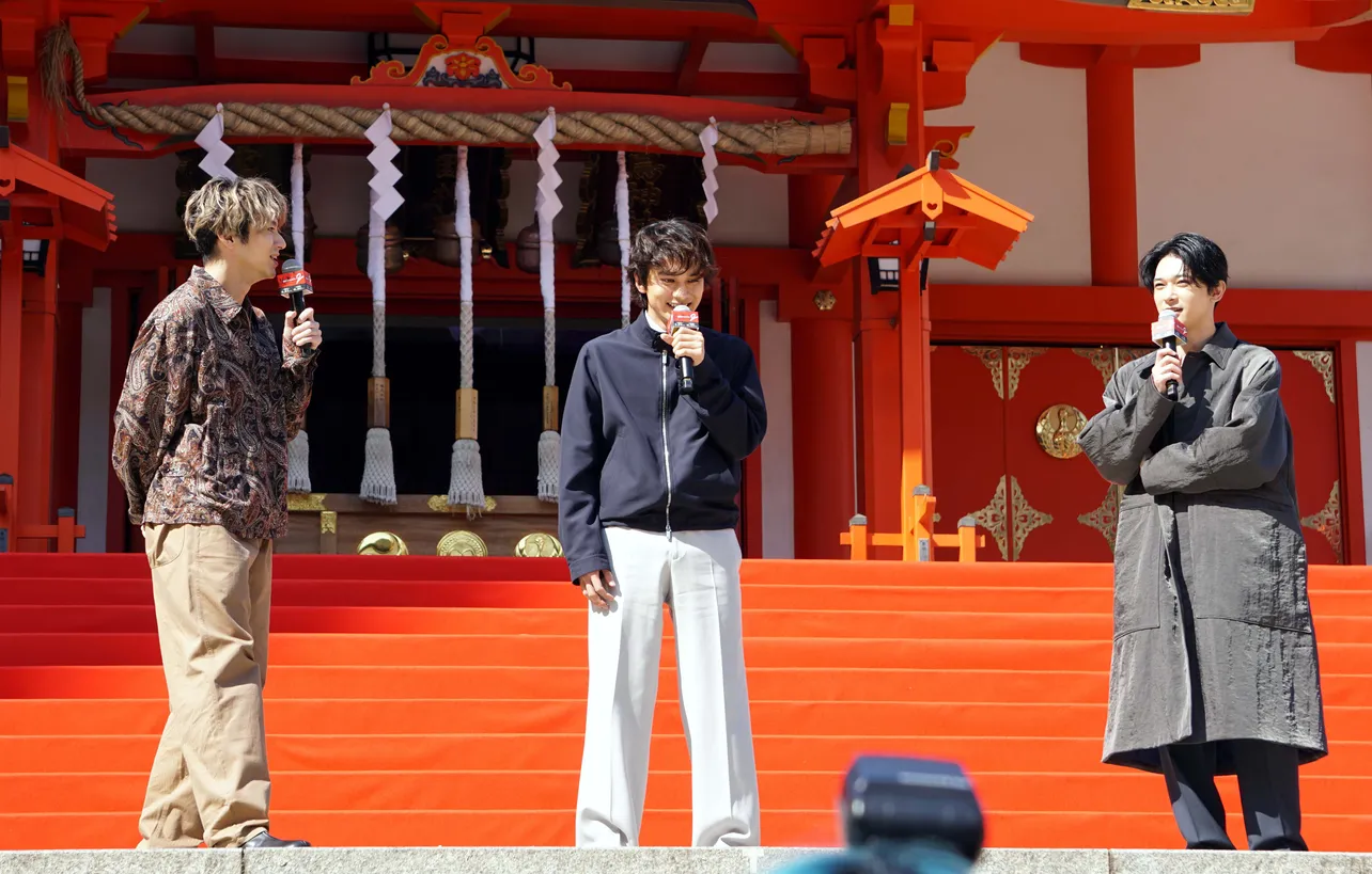 【写真】撮影を振り返る山田裕貴、北村匠海、吉沢亮(写真左から)