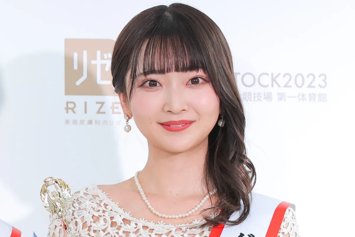 「MISS OF MISS CAMPUS QUEEN CONTEST 2023」グランプリの宮本李菜さん