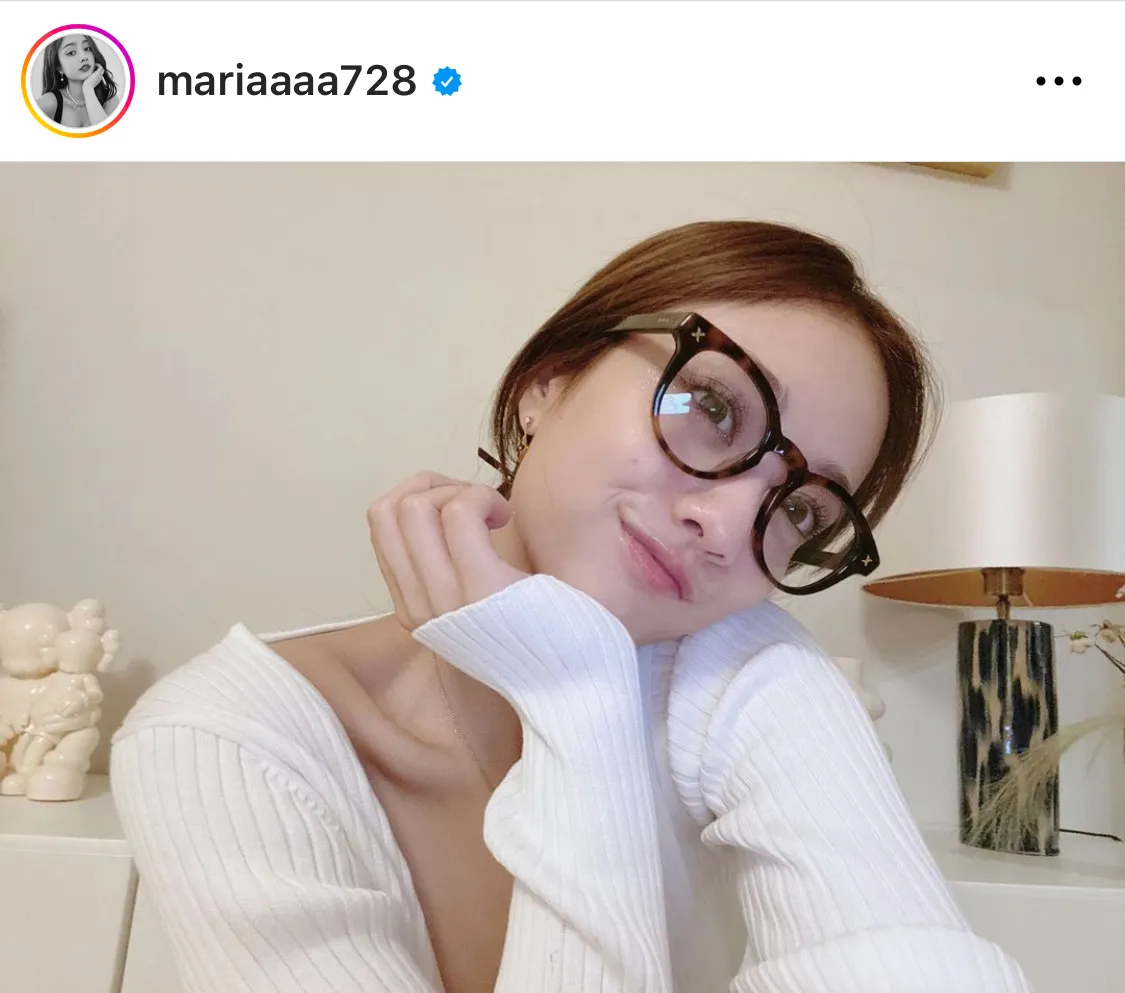 ※谷まりあオフィシャルInstagram(mariaaaa728)より