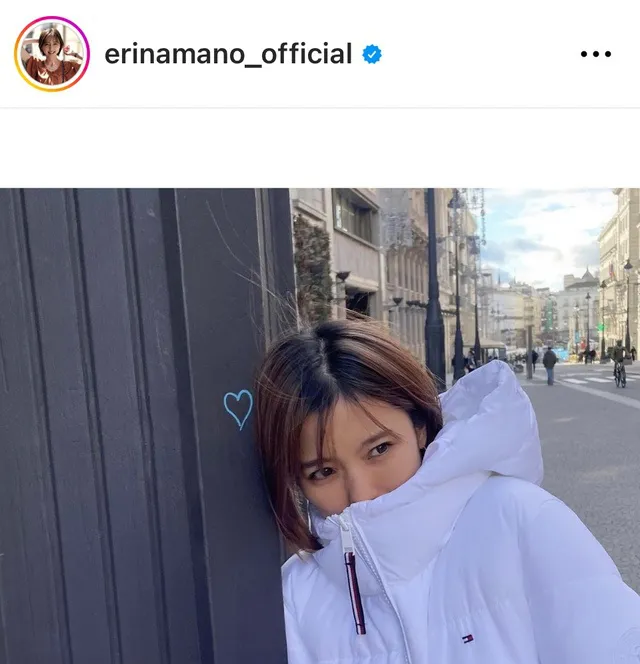 ※画像は真野恵里菜Instagram (erinamano_official)より