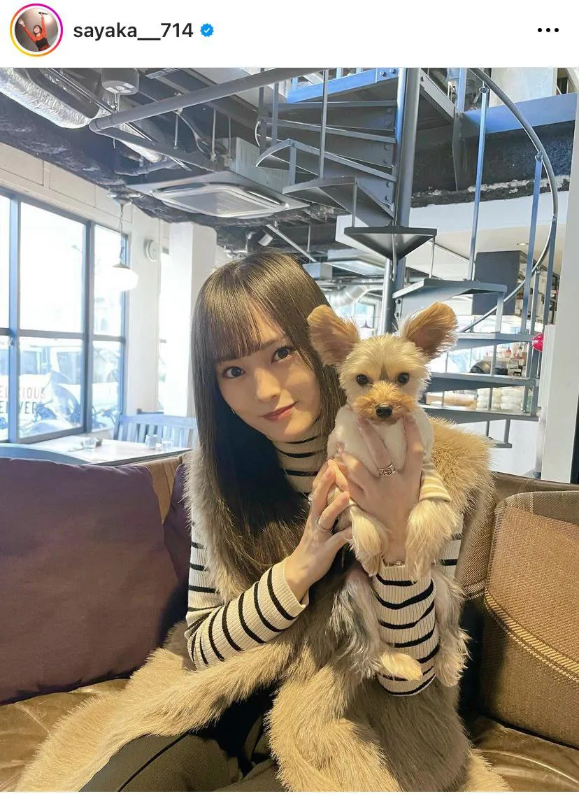 画像・写真 “腹筋がチラリ…”山本彩、大人なデニムのセットアップ姿に