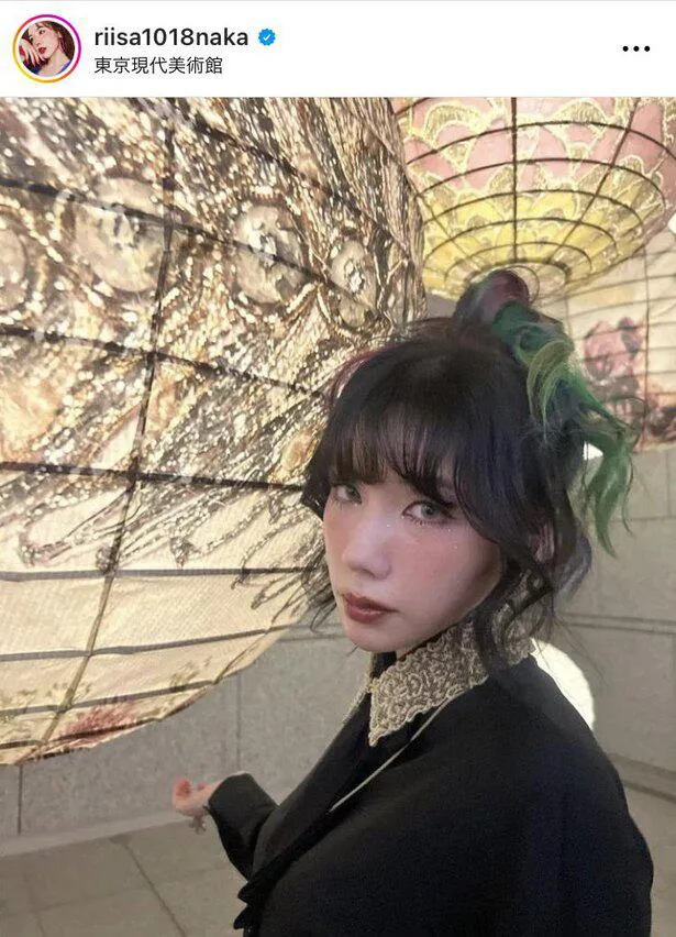 画像・写真 仲里依紗、ジャケットのクールな着こなしにファンから「黒