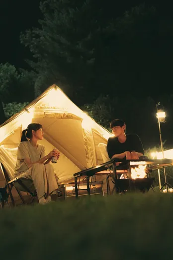 “ウドンカップル”、お泊りキャンプの急展開「ありがとう 救い出してくれて」＜愛だと言って＞