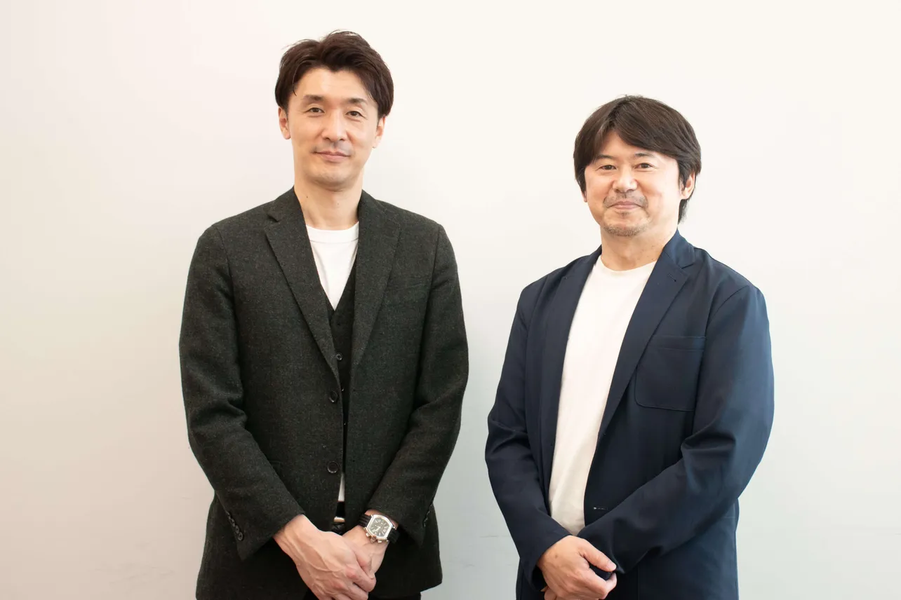 朝日放送・清水一幸さん(左)、と、DMM.com・久保田哲史さん(右)