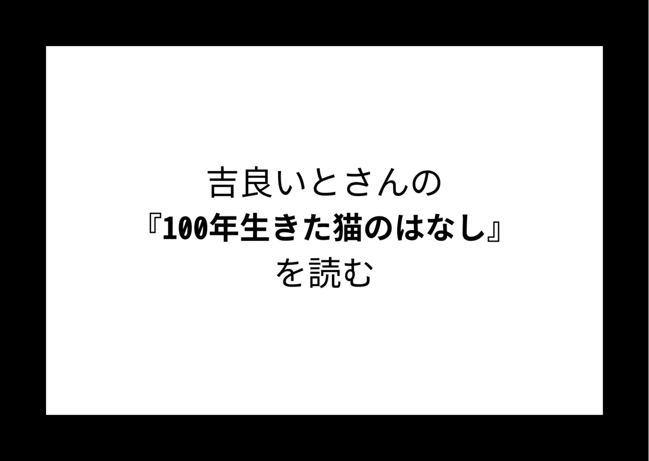 吉良いとさんの『100年生きた猫のはなし』を読む