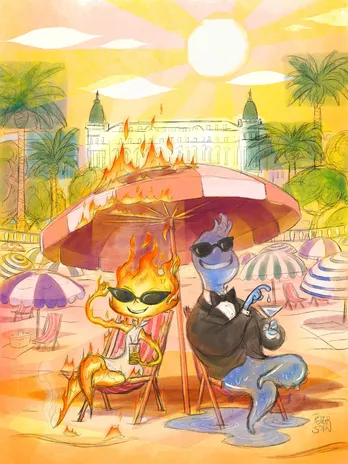 ピクサー最新作「マイ・エレメント」がカンヌ国際映画祭のクロージング作品に決定 火や水が人間のように生活する世界が舞台