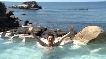 ますおか・岡田がギャグを忘れてトロけ顔に…絶景の混浴露天風呂に魂まで癒される<名湯秘湯 ゆるり旅>