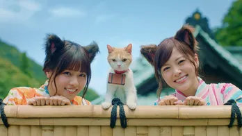 猫耳&浴衣姿の乃木坂46が“にゃんにゃん”とダンス