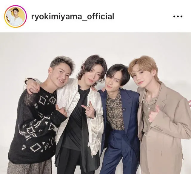 ※画像は三山凌輝Instagram (ryokimiyama_official)より