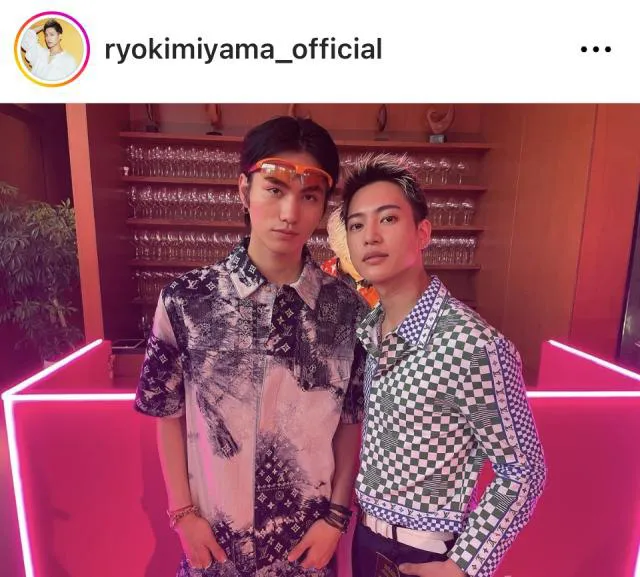 ※画像は三山凌輝Instagram (ryokimiyama_official)より