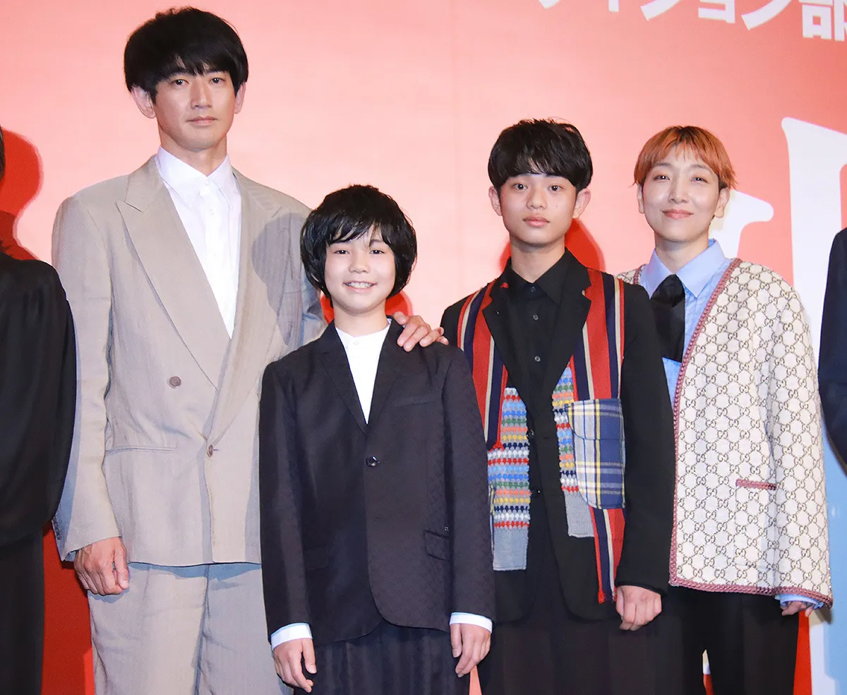 永山瑛太、柊木陽太、黒川想矢、安藤サクラ(写真左から)