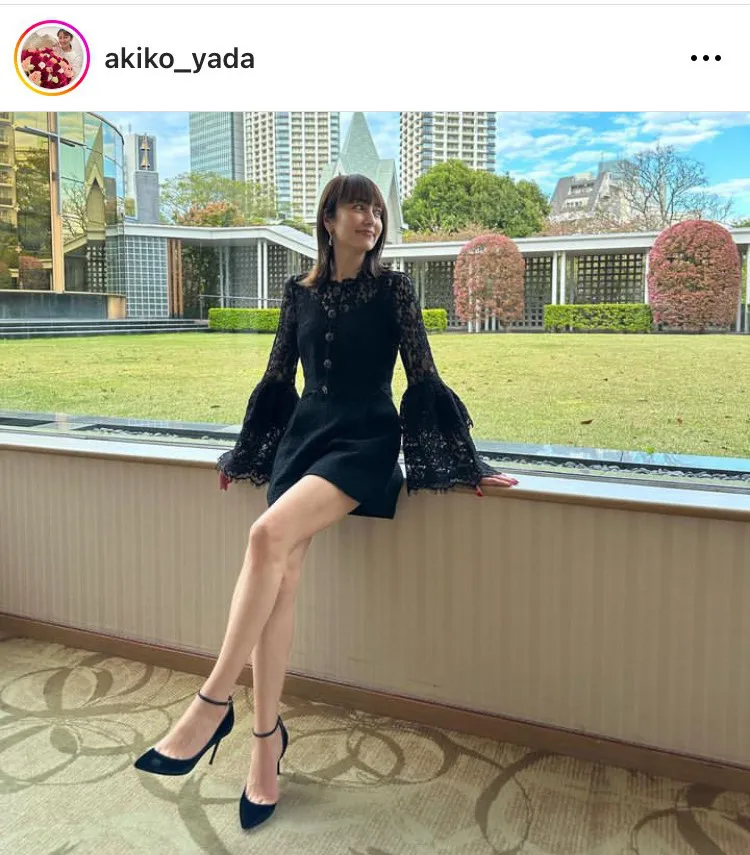  ※矢田亜希子公式Instagram(akiko_yada)より 