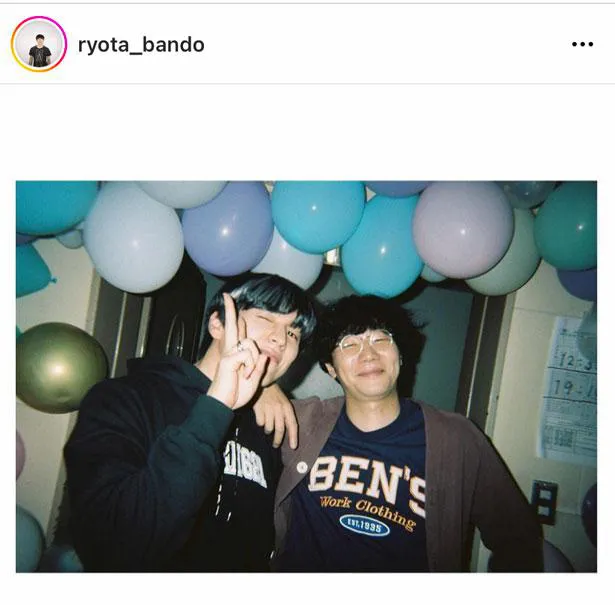 ※坂東龍汰Instagram(ryota_bando)より