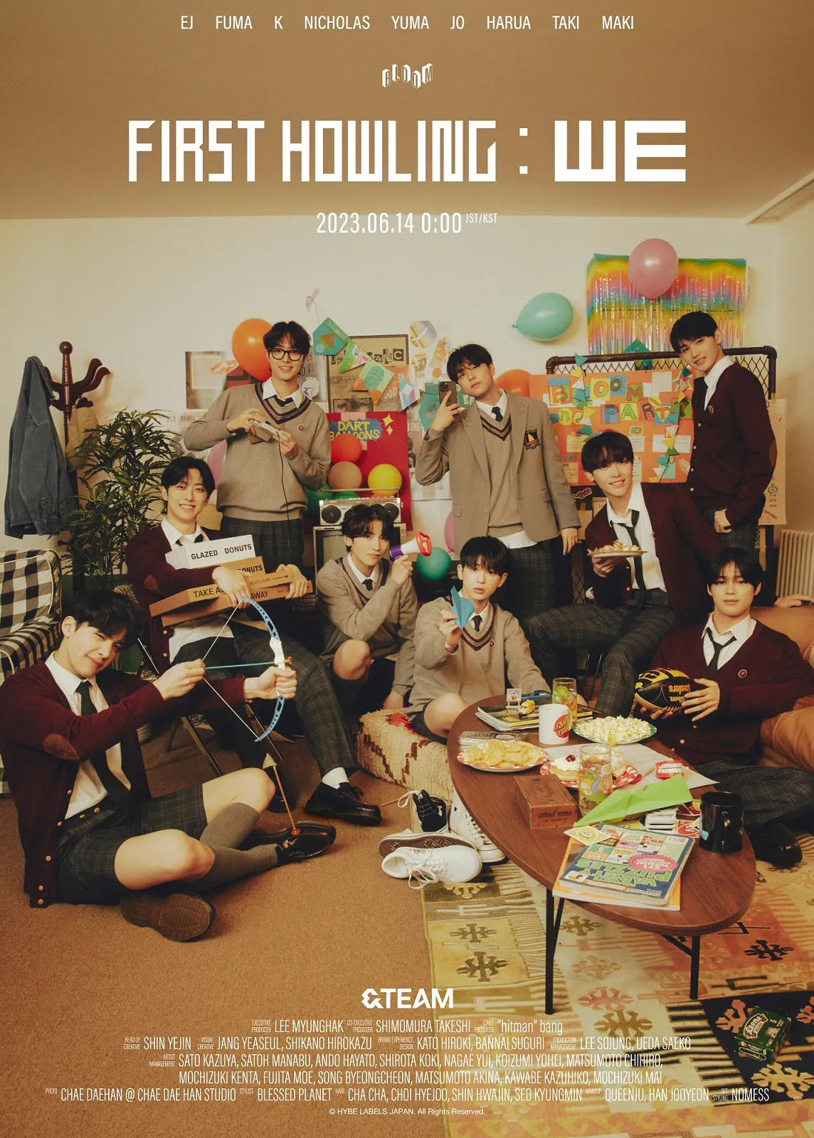 ＆TEAM、2ndEP「First Howling : WE」BLOOMのConcept Poster・Photo