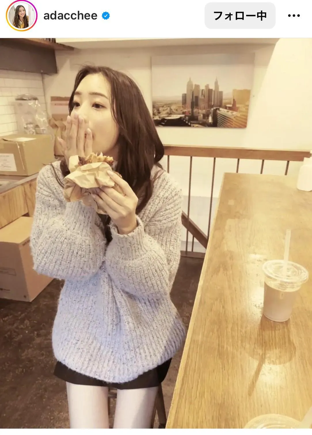 ※足立梨花オフィシャルInstagram(adacchee)より