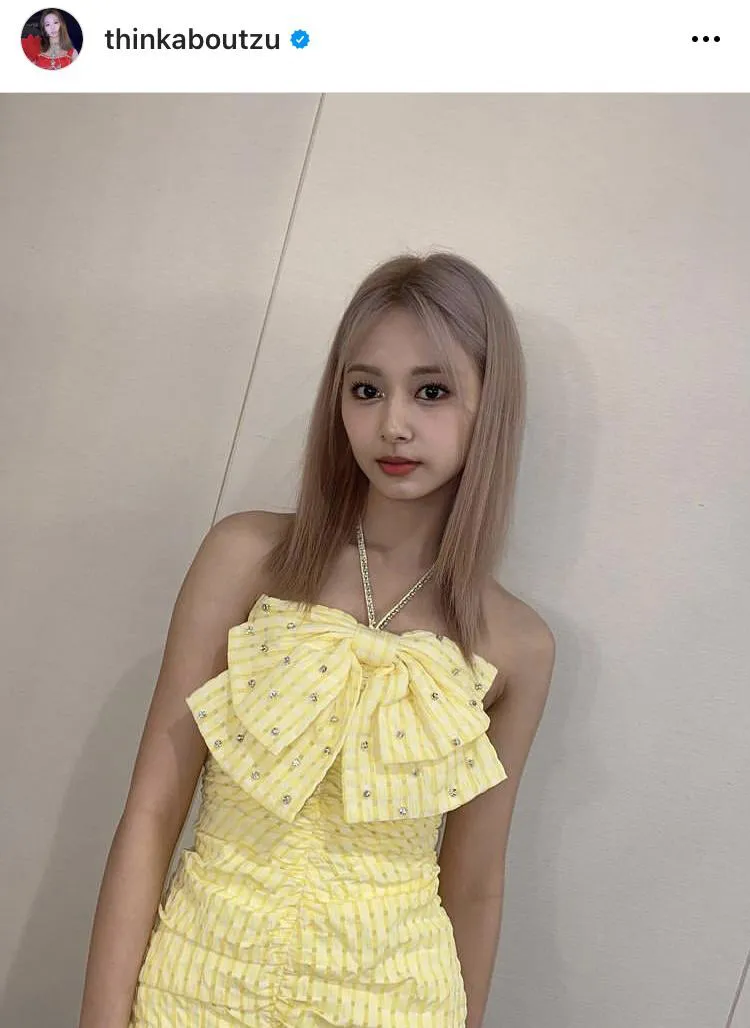 ※TWICE TZUYU Instagram(thinkaboutzu)より