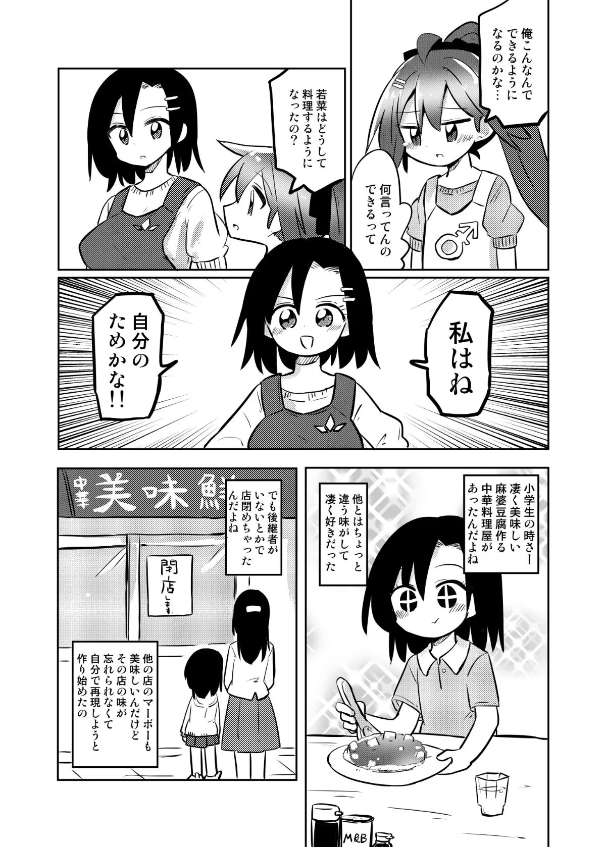 『女の子になれる男の子に料理を教える漫画』(15/22)