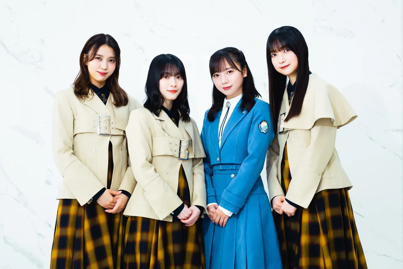 (写真左より)ドラマ「アクトレス」に出演した小林由依、森田ひかる、齊藤京子、大園玲