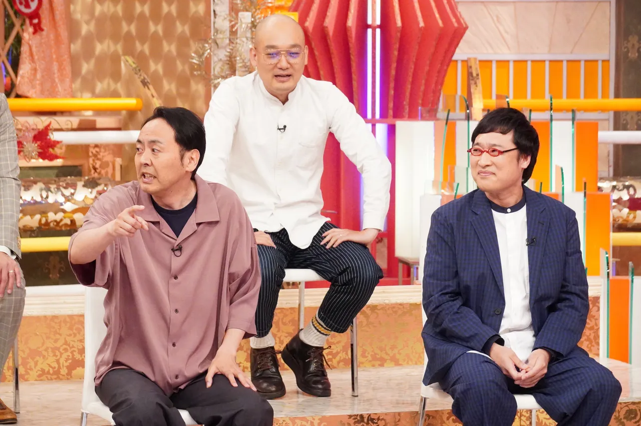 6月14日(水)放送「ホンマでっか!?TV」に出演する田中卓志、山里亮太、みなみかわ