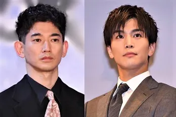岩田剛典&永山瑛太、“初顔合わせ”の様子に「こんなに仲良く撮影してたんだ」「ポーズかわいい」<あなたがしてくれなくても>