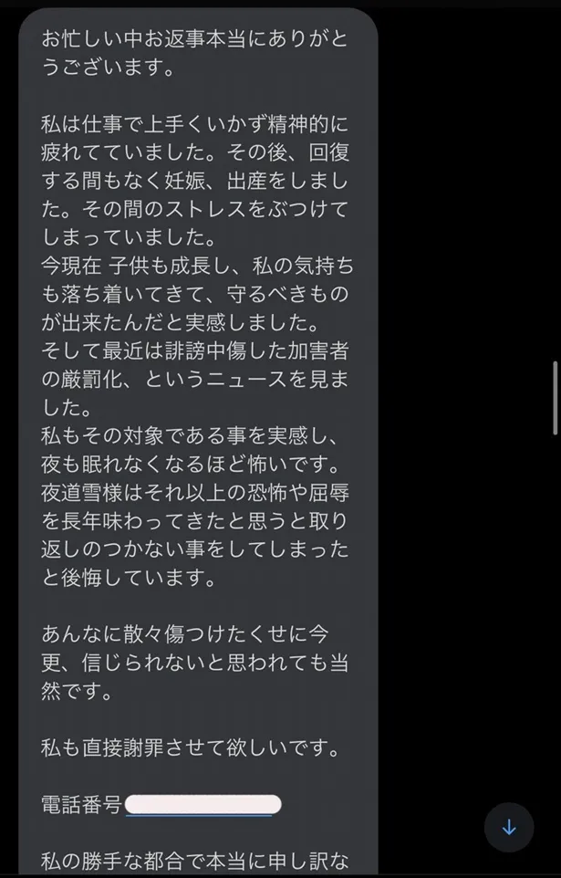 とあるアンチAさんからの謝罪DM　その3