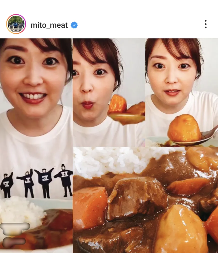  ※水卜麻美公式Instagram(mito_meat)より