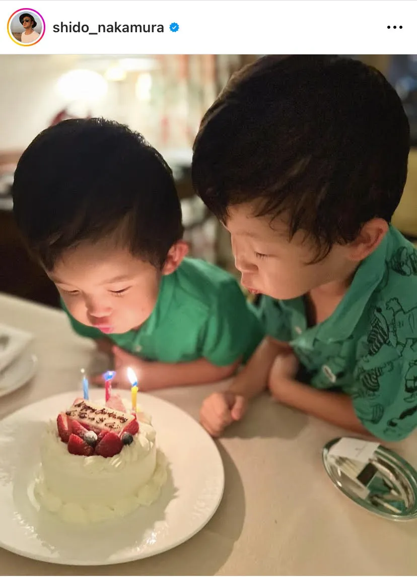 夏幹くんの3歳のバースデーをお祝い