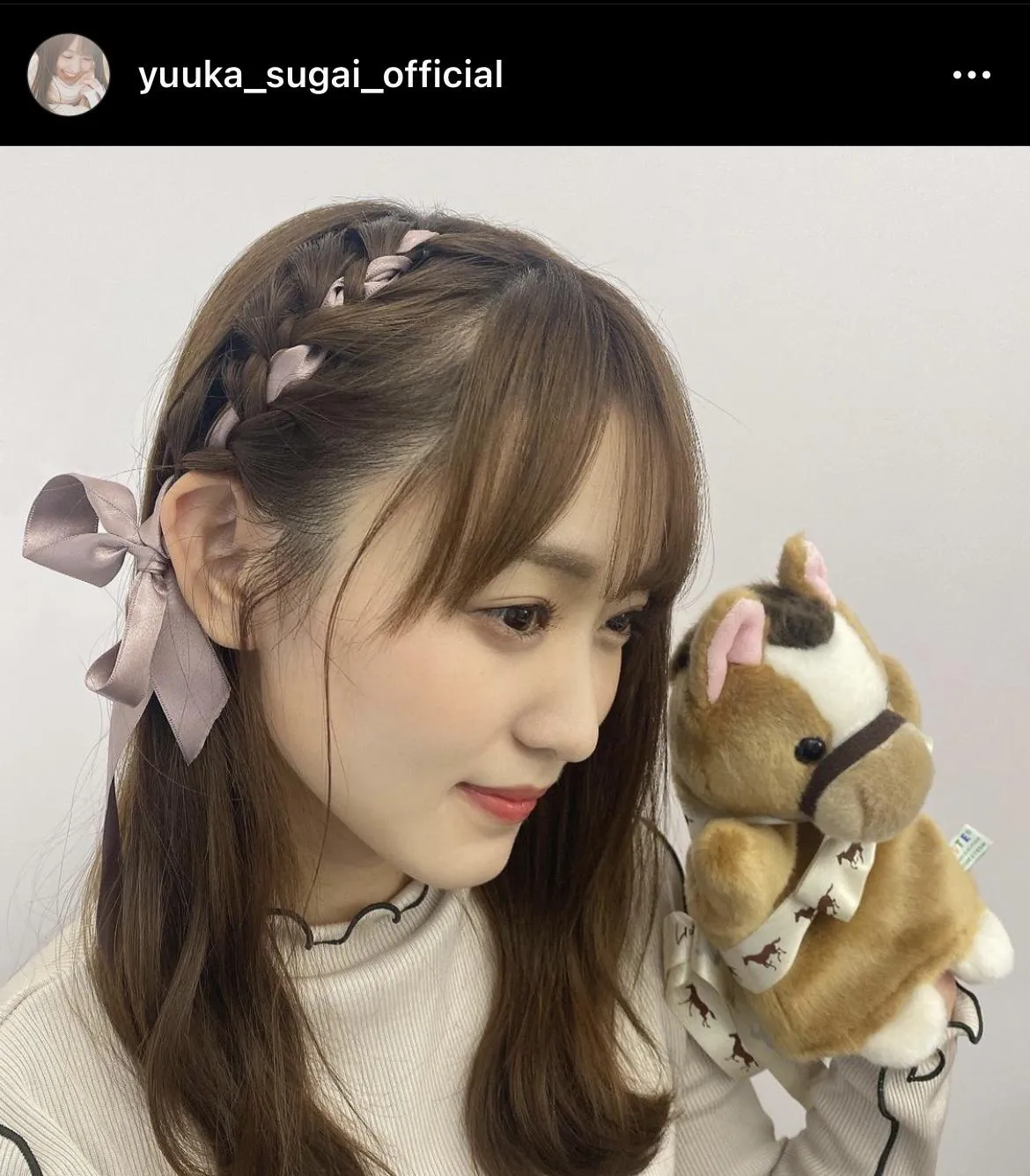 ※菅井友香公式Instagram(yuuka_sugai_official)のスクリーンショット