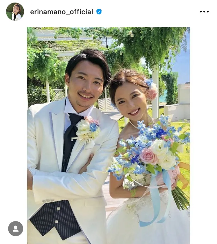 【写真】まさに美男美女…真野恵里菜＆柴崎岳、結婚式での純白2ショット