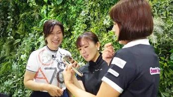 有村智恵×李知姫×原江里菜の豪華メンバーによるゴルフ談義 高又順のパッティング理論に有村も納得<有村の智慧>