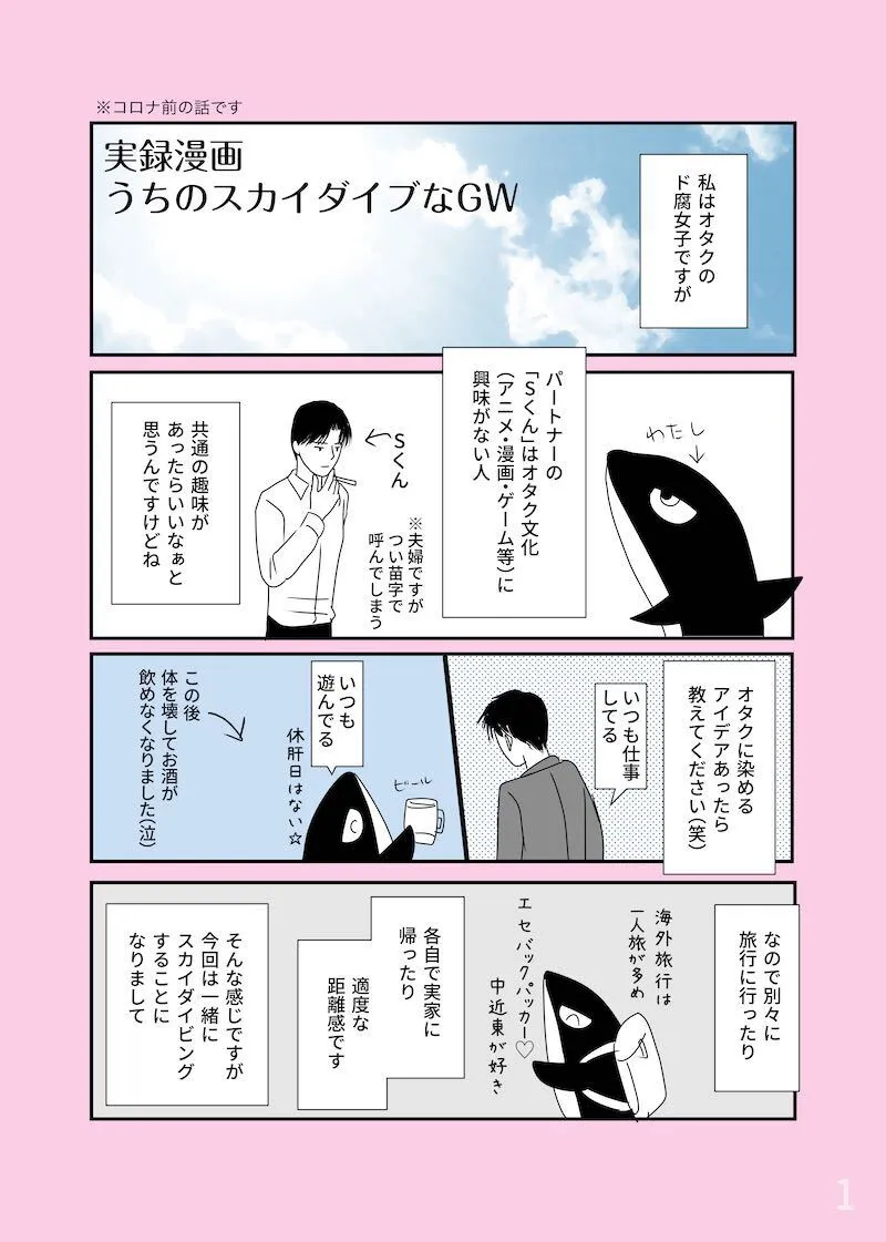 スカイダイビングにいって夫婦ゲンカした話(1/10)