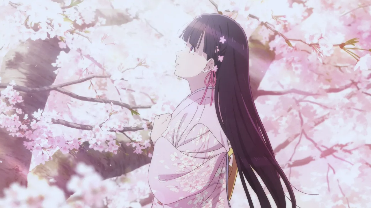 【写真】清霞が思わず想像した、桜の着物を着た美世が美しい