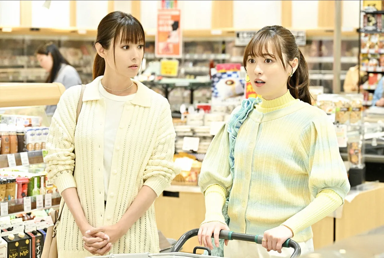 深田恭子“瞳子”と福原遥“有栖”「１８／４０～ふたりなら夢も恋も～」第3話より