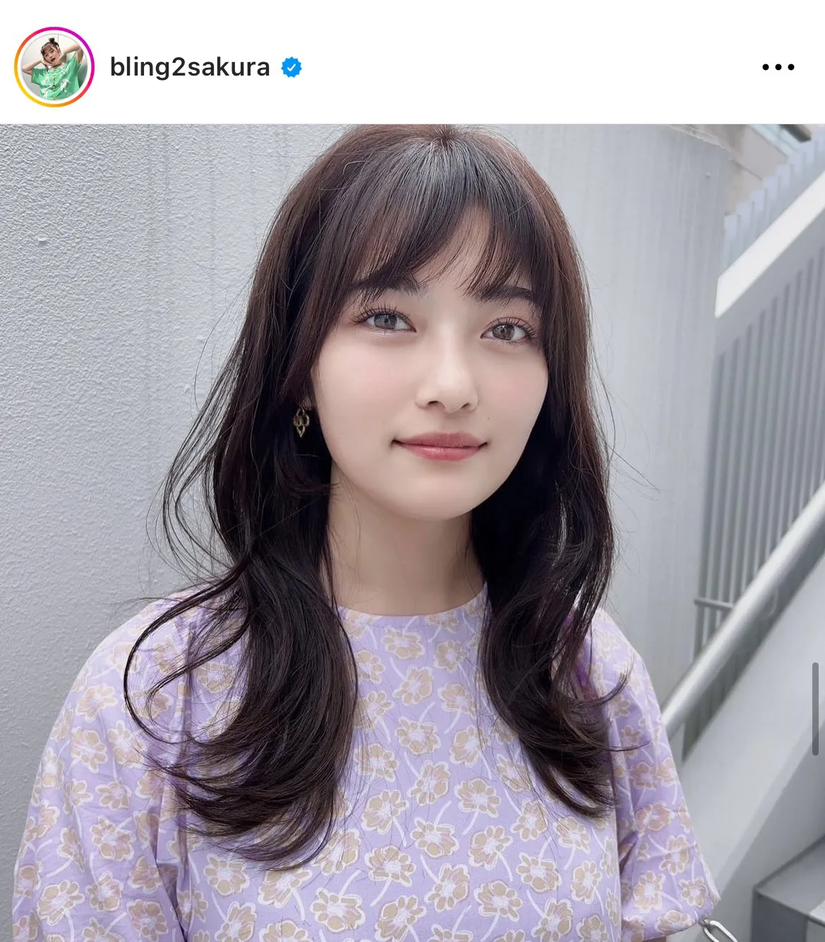 ※井上咲楽公式Instagram(bling2sakura)より