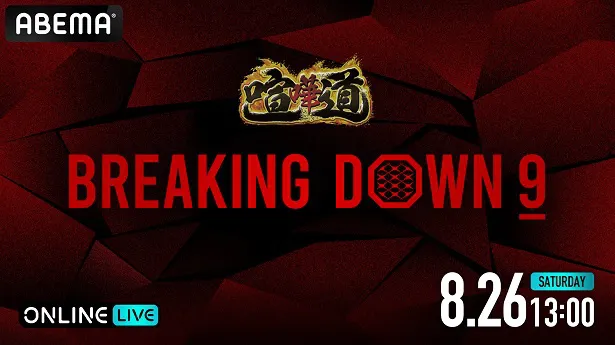 全試合生中継が決定した「BreakingDown 9」