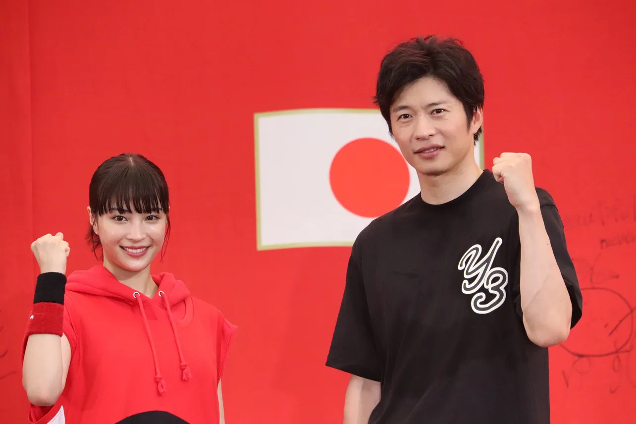広瀬すずと田中圭が「日本一丸！バスケW杯応援イベント」に登壇