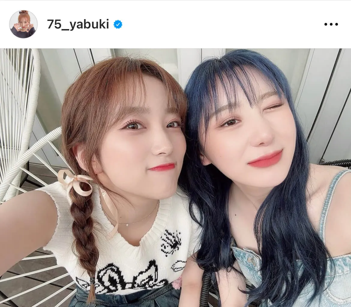 【写真】矢吹奈子、元IZ*ONE・チェヨンとくっつき2ショット