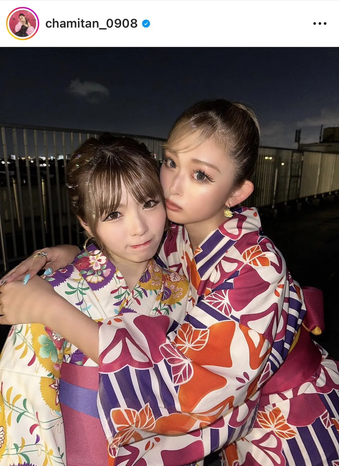 【写真】 ゆうちゃみ、浴衣姿でゆいちゃみとの姉妹2ショット