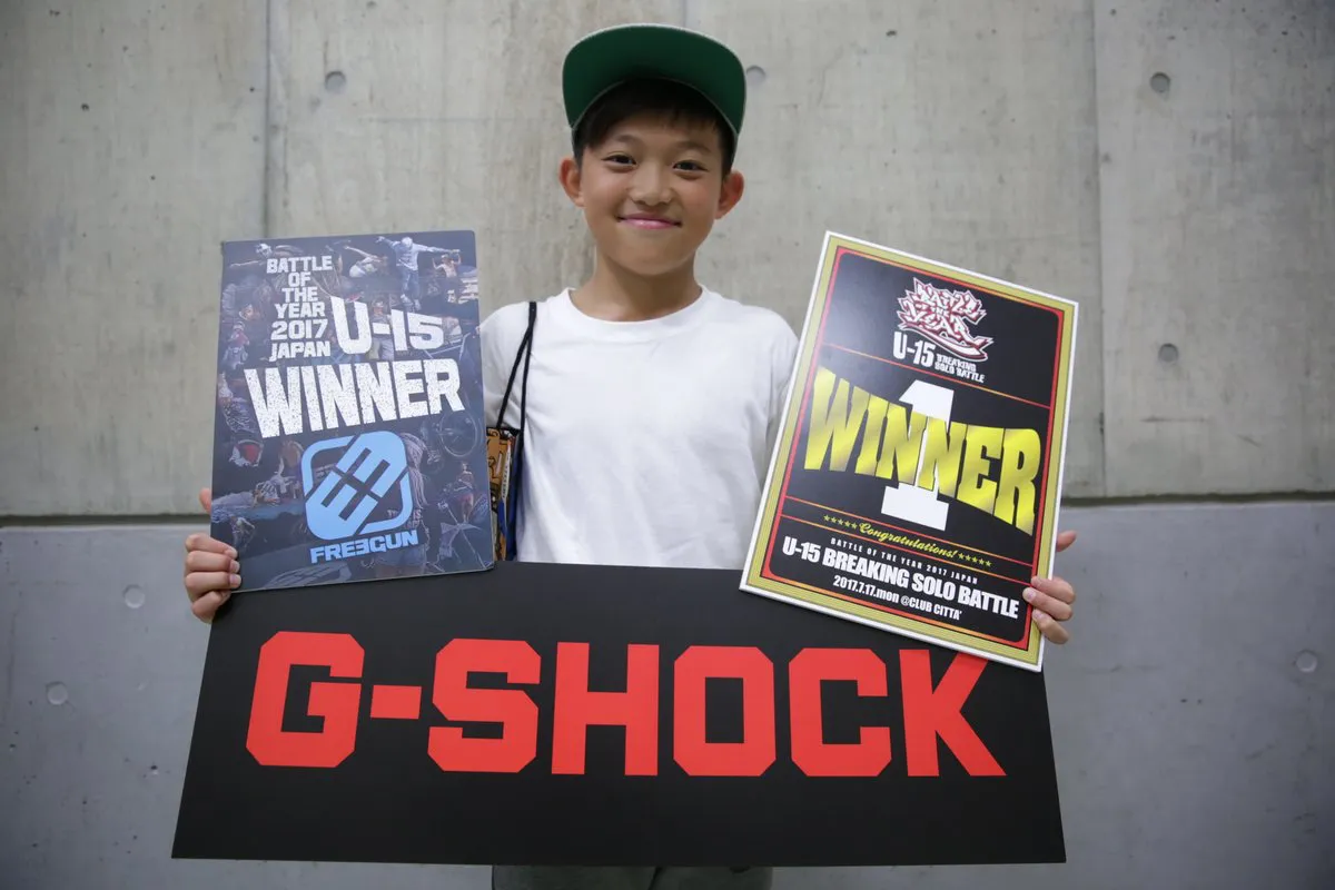 BOTY U-15 BREAKING SOLO BATTLE 優勝のISSIN