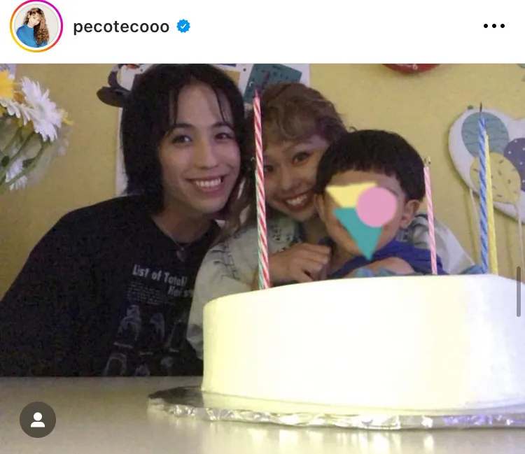 【写真】息子の誕生日を祝福するpeco＆ryuchell