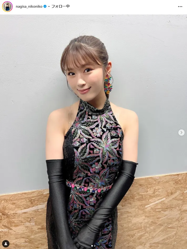 【写真】NMB48渋谷凪咲、タイトワンピでボディラインくっきり…