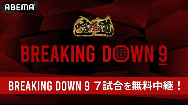 【写真】第1試合から第7試合までが無料配信が決定した「BreakingDown 9」