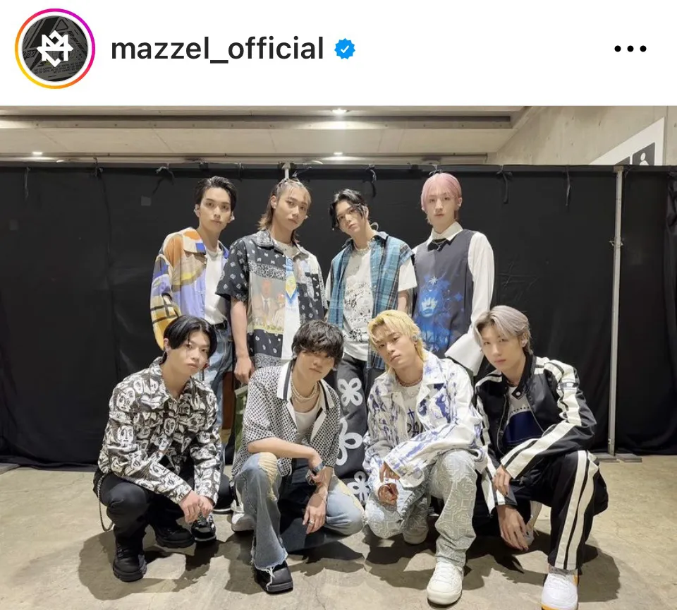 ※画像はMAZZEL公式Instagram (mazzel_official)より