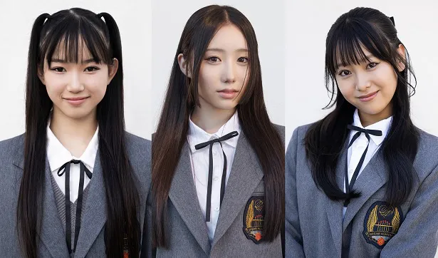 【写真】「The Debut：Dream Academy」に出場する日本人のウア、メイ、ヒナリの3名(写真左より)