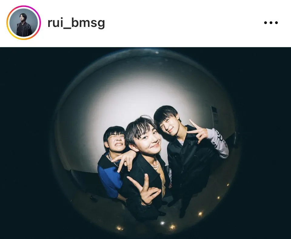 ※画像はRUI Instagram(rui_bmsg)より