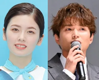 小芝風花“千晴”とハートマークを作りたい白洲迅“天間”、2人のポーズと表情の違いにファンが湧く＜転職の魔王様＞