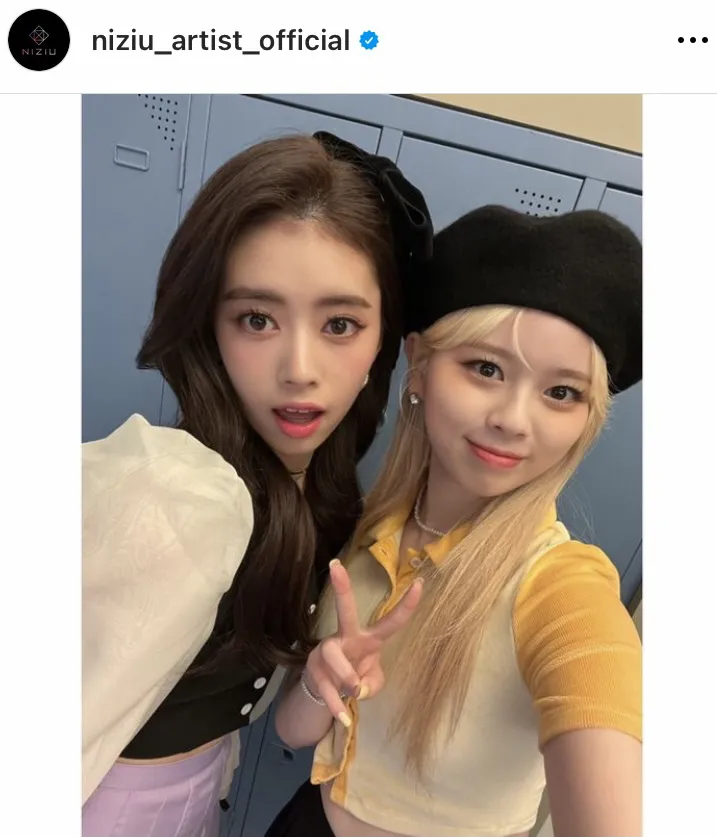 画像・写真 NiziU・リマ、マユカとの“ラップライン”2ショット披露に